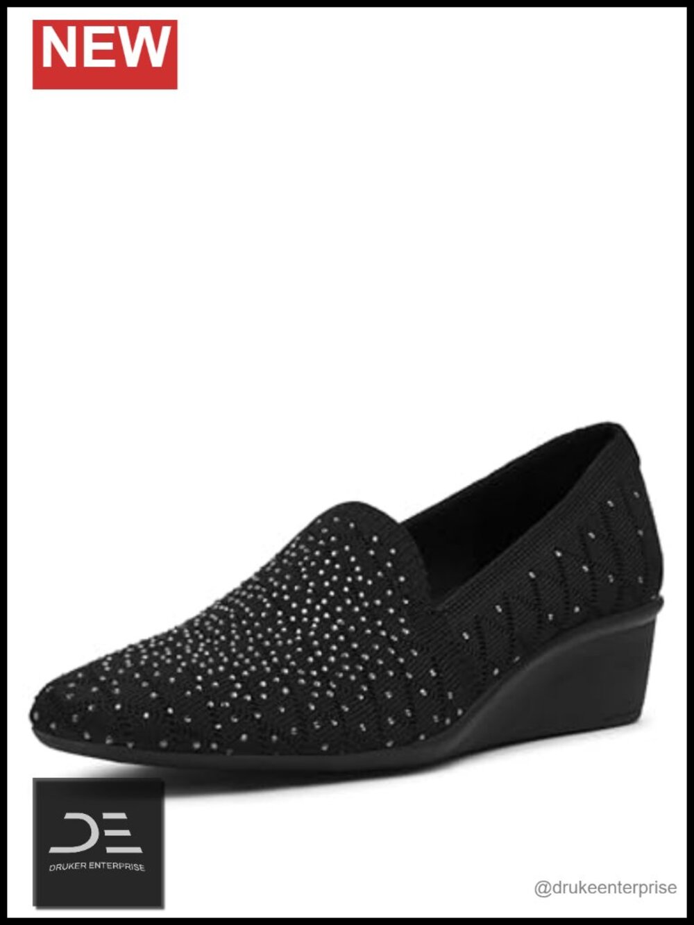 Anne Klein Wendell-c PU Wedge Heels Slip-On Pumps Cushioned